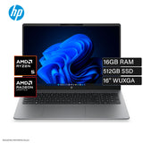 Laptop HP 200 G2A Ryzen 5 220 RAM 16GB Disco 512GB SSD 16" WUXGA FreeDOS (D61MCAT)