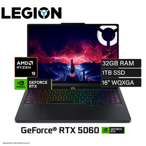 Laptop Lenovo Legion Pro 5 16ADR10 Ryzen 9 8945HX RAM 32GB 1TB SSD NVIDIA RTX 5060 8GB 16″ WQXGA FreeDOS