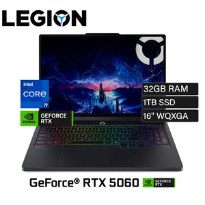 Laptop Lenovo Legion Pro 5 16IRX10 Intel Core I9 14900HX RAM 32GB Disco 1TB SSD NVIDIA RTX 5060 8GB 16" WQXGA FreeDOS (83NN0058LM)