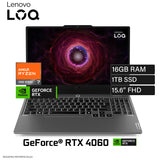 Laptop Lenovo LOQ 15ARP9 Ryzen 7 7435HS Ram 16GB Disco 1TB SSD NVIDIA RTX 4060 8GB 15.6″ FHD FreeDOS (83JC00MNLM)