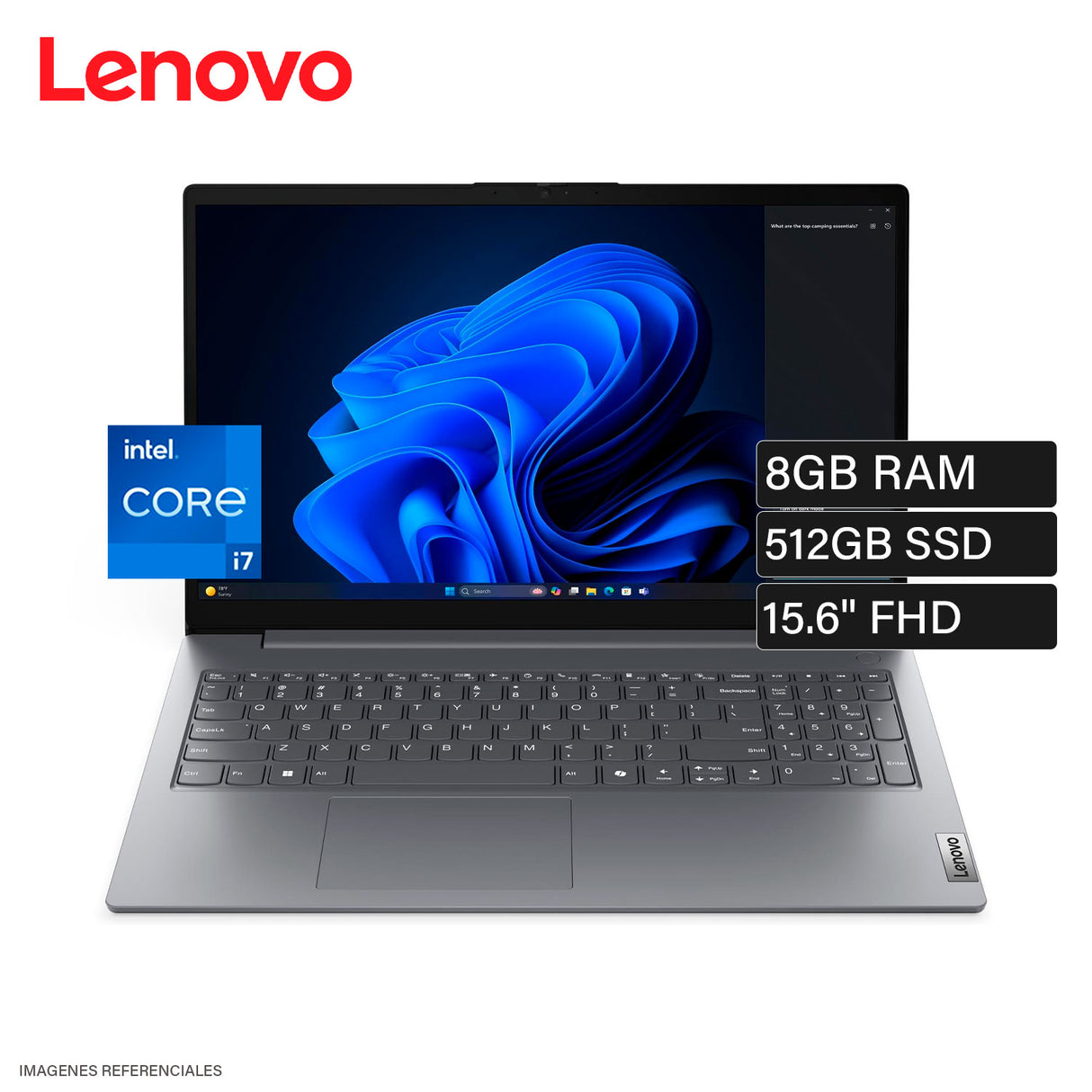 Laptop Lenovo V15 G5 IRL Intel Core i7‑13620H RAM 8GB Disco 512GB SSD 15.6" FHD FreeDOS (83GW005GLD)