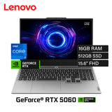 Laptop Lenovo LOQ 15IRX10 Intel Core I7 13650HX RAM 16GB Disco 512GB SSD NVIDIA RTX 5060 8GB 15.6" FHD Windows 11
