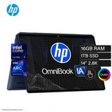 Laptop HP OmniBook Ultra Flip 2-in-1 14-FH0013DX Intel Core Ultra 7 265V Ram 16GB Disco 1TB SSD 14″ 2.8K OLED Tactil Windows 11 OPEN BOX