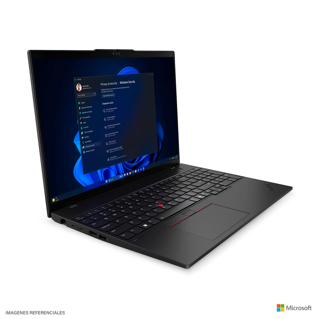 Laptop Lenovo ThinkPad L16 GEN 1 Intel Core Ultra 7 165U Ram 16GB Disco 1TB SSD 16" WUXGA Windows 11 Pro (21L4S77Y00)