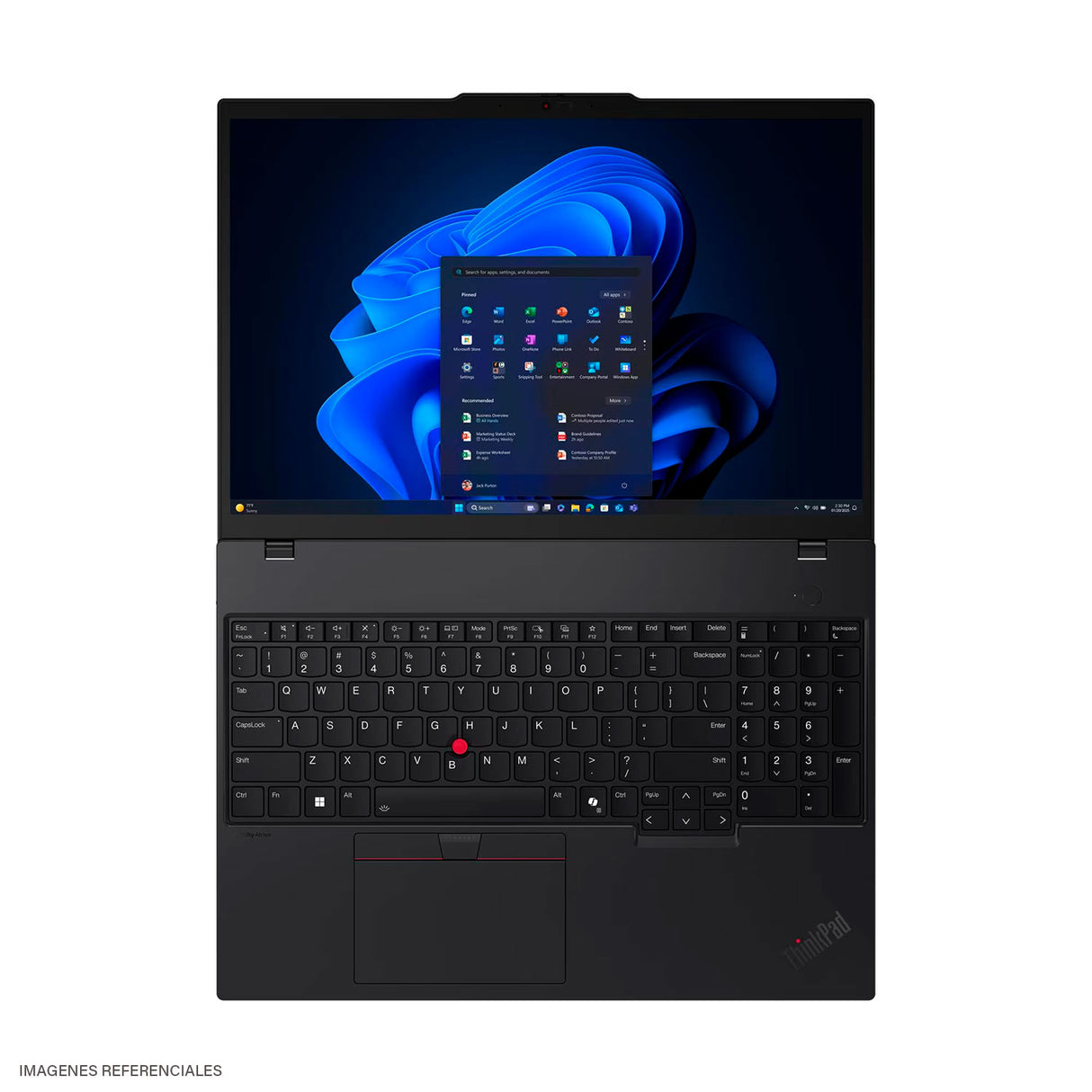 Laptop Lenovo ThinkPad T16 Gen 4 Intel Core Ultra 5 225U Ram 16GB Disco 512GB SSD 16" WUXGA Windows 11 Pro (21QF000VLM)