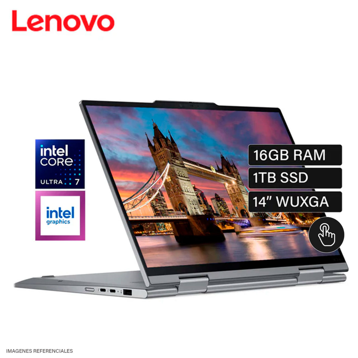 Laptop Lenovo ThinkPad X1 2 En 1 Gen 9 Intel Core Ultra 7 155U Ram 16GB Disco 1TB SSD 14" WUXGA Tactil Windows 11 Pro (21KF000XLM)