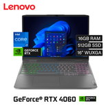 Laptop Lenovo LOQ 16IRH8 Intel Core i7 13620H RAM 16GB Disco 512GB SSD Video RTX 4060 8GB 16" WUXGA Windows 11