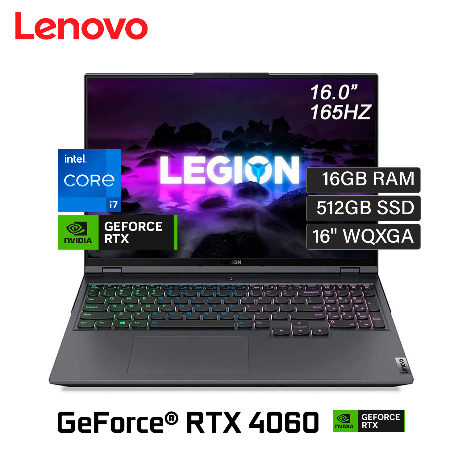Laptop Lenovo Legion 5 PRO 16IRX8 Intel Core i7 13700HX Ram 16GB Disco –  RYM Portátiles Perú