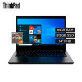 Laptop Lenovo Thinkpad L14 Ryzen 7 5850U RAM 16GB Disco 512GB SSD 14" FHD Windows 10