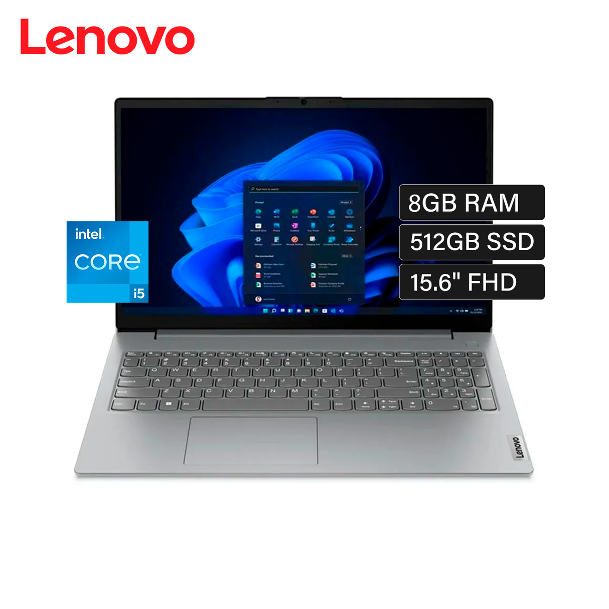 Laptop Lenovo V15 G4 IRU Intel Core i5 13420H RAM 8GB Disco 512GB SSD 15.6" FHD Windows 11 Pro