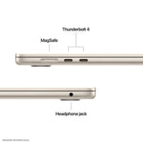 MacBook Air 13 A3449 Chip M5 RAM 16GB Disco 512GB SSD 13.6" Retina Starlight