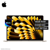 MacBook Air 13 A3449 Chip M5 RAM 16GB Disco 512GB SSD 13.6" Retina Starlight