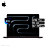 MacBook Pro 14 Chip M5 RAM 32GB Disco 1TB SSD 14.2" Retina Space Black Teclado Español