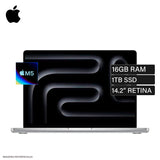 MacBook Pro 14 Chip M5 Ram 16GB Disco 1TB SSD 14.2" Retina Silver Teclado Español