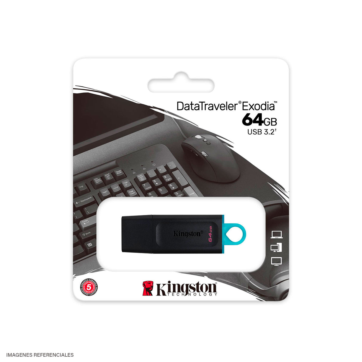 Memoria USB Kingston 64GB USB 3.2 DataTraveler Exodia
