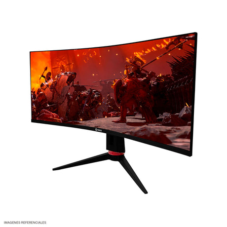 Monitor Curvo Gaming Teros TE-3412G, 34" UWQHD VA, 180Hz, 1ms, HDMI, DP, Audio Out