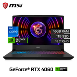 Laptop MSI Pulse 15 B13VFK-413US Intel Core i7 13620H Ram 16GB Disco 1TB SSD Video Nvidia RTX 4060 8GB 15.6" QHD Windows 11