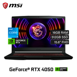 Laptop MSI Thin GF63 12VE Intel Core i5 12450H RAM 16GB Disco 512GB SSD Video 6GB Nvidia RTX 4050 15.6" FHD Windows 11