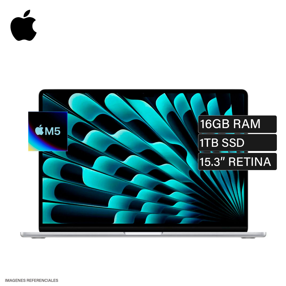 MacBook Air 15 Chip M5 RAM 16GB Disco 1TB SSD 15.3" Silver Teclado Español