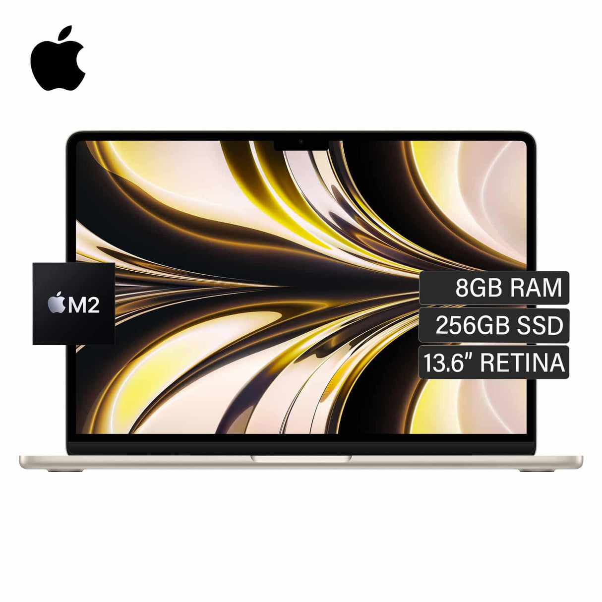 MacBook Air A2681 Chip M2 Ram 8GB Disco 256GB SSD 13.6" Retina Blanco Estrella Inglés Caja Sellado