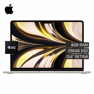 MacBook Air A2681 Chip M2 Ram 8GB Disco 256GB SSD 13.6" Retina Blanco Estrella OPEN BOX