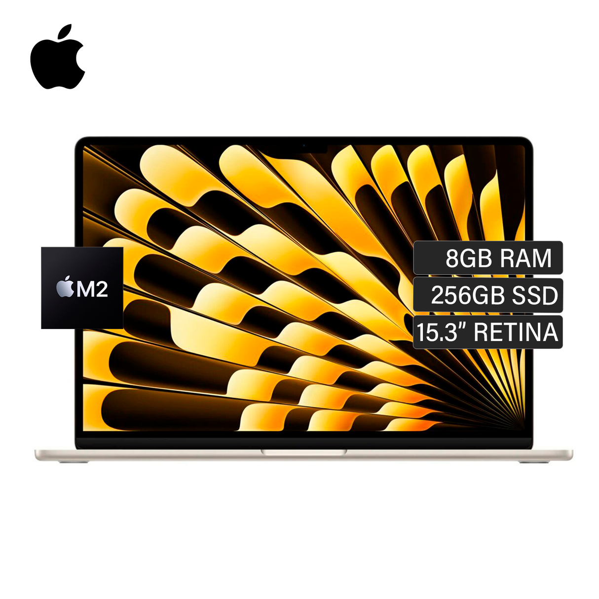 MacBook Air A2941 Chip M2 Ram 8GB Disco 256GB SSD 15" Retina Starlight Open Box