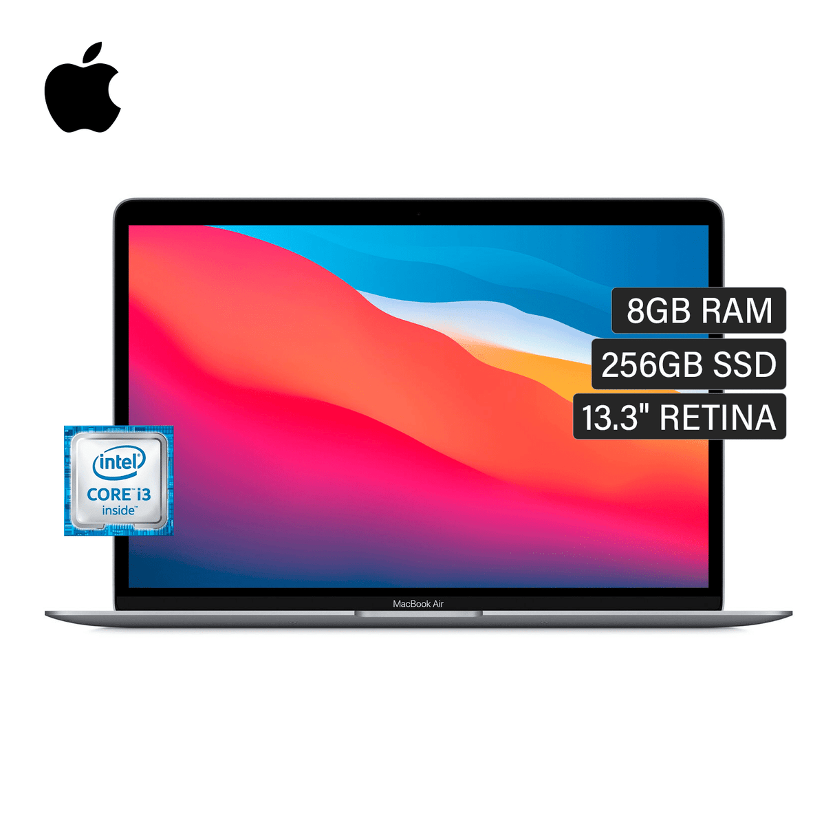 Macbook Air A2179 Intel Core i3 1.1Ghz RAM 8GB Disco 256GB SSD 13.3″ Retina Año 2020 Gris Espacial US Open Box