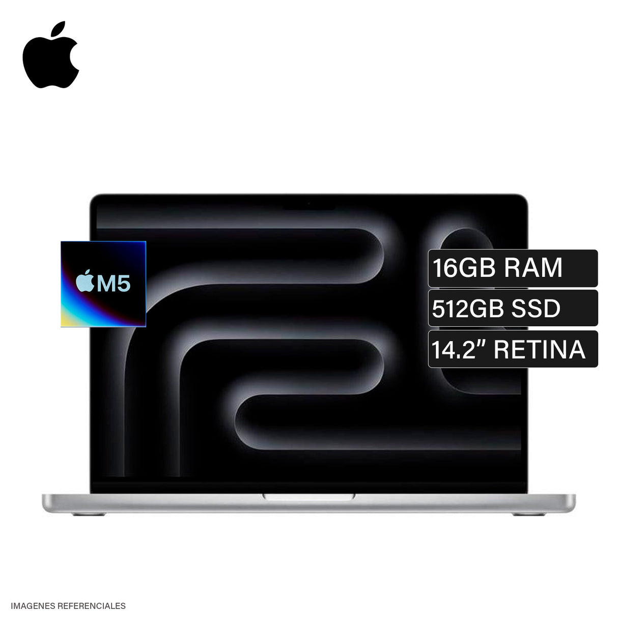 MacBook Pro 14 Chip M5 Ram 16GB Disco 512GB SSD 14.2" Retina Silver