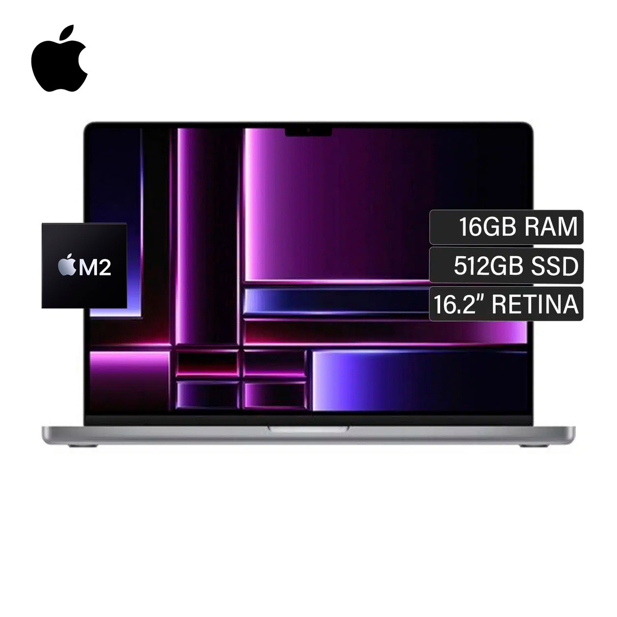 MacBook Pro A2780 Chip M2 Ram 16GB Disco 512GB SSD 16.2" Retina Gris Espacial Inglés Caja Sellada