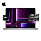 MacBook Pro A2780 Chip M2 Ram 16GB Disco 512GB SSD 16.2" Retina Gris Espacial Inglés Open Box
