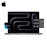 MacBook Pro A2991 CHIP M3 RAM 18GB Disco 512GB SSD 16" Retina Silver