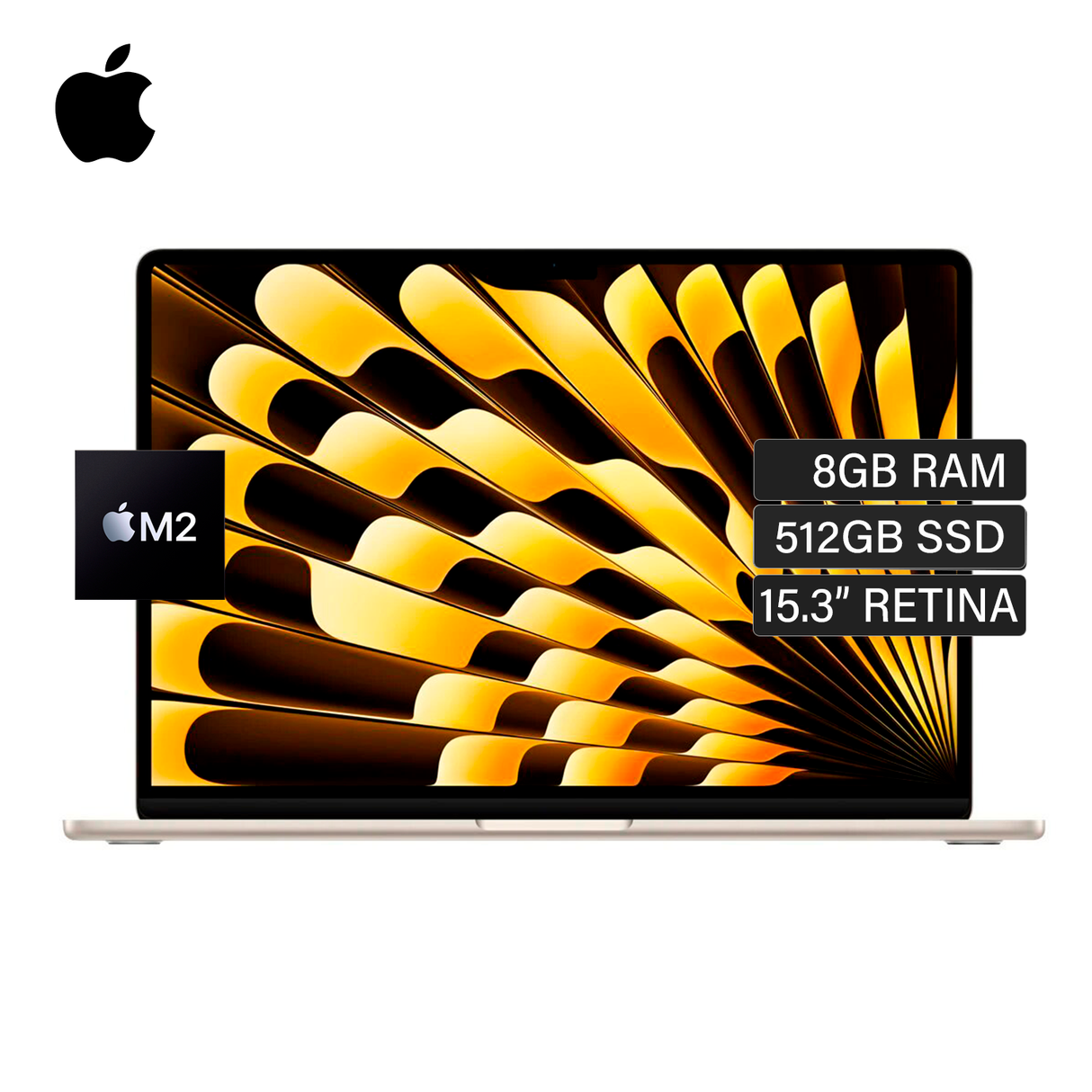MacBook Air A2941 Chip M2 Ram 8GB Disco 512GB SSD 15" Retina Starlight