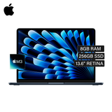 Macbook Air A3113 Chip M3 RAM 8GB Disco 256GB SSD 13.6" Retina Midnight