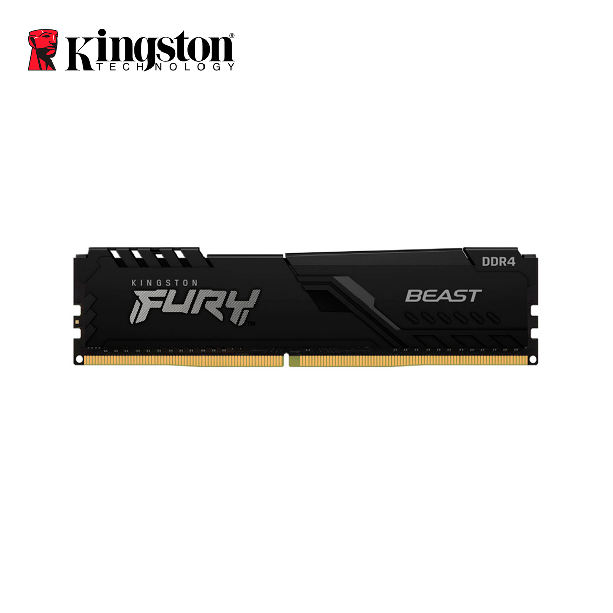 Memoria Para PC Kingston Fury Black, 8GB DDR4 2666 MHz, PC4-21300, CL16, 1.2V.
