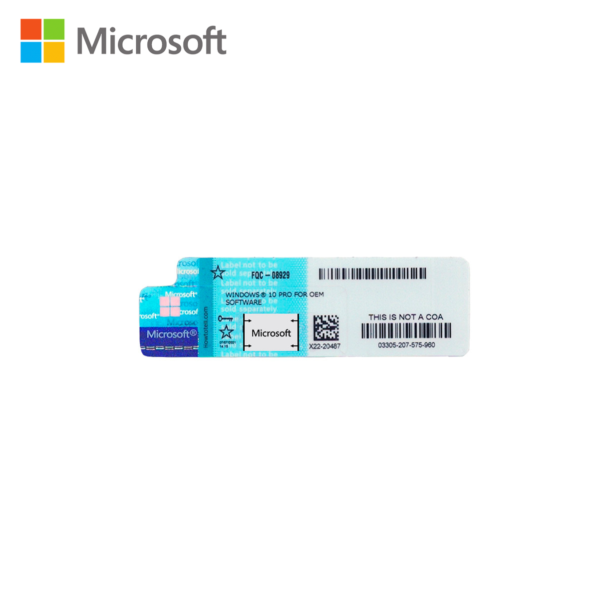 Licencia Microsoft Windows 10 Pro OEM