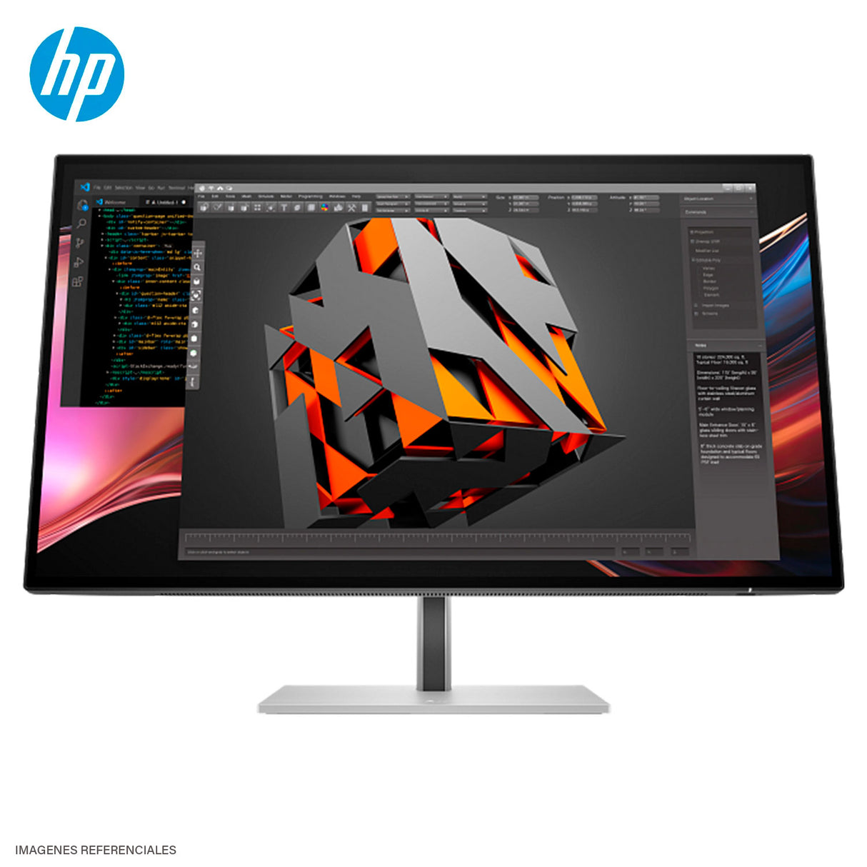 Monitor HP 27" Series 7 Pro 727PU QHD (2560 x 1440) IPS 120 Hz 5 ms Thunderbolt 4 (100W PD)  (8J9E6UT#ABA)