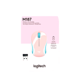 Mouse Logitech M187 Mini Wireless Rosado
