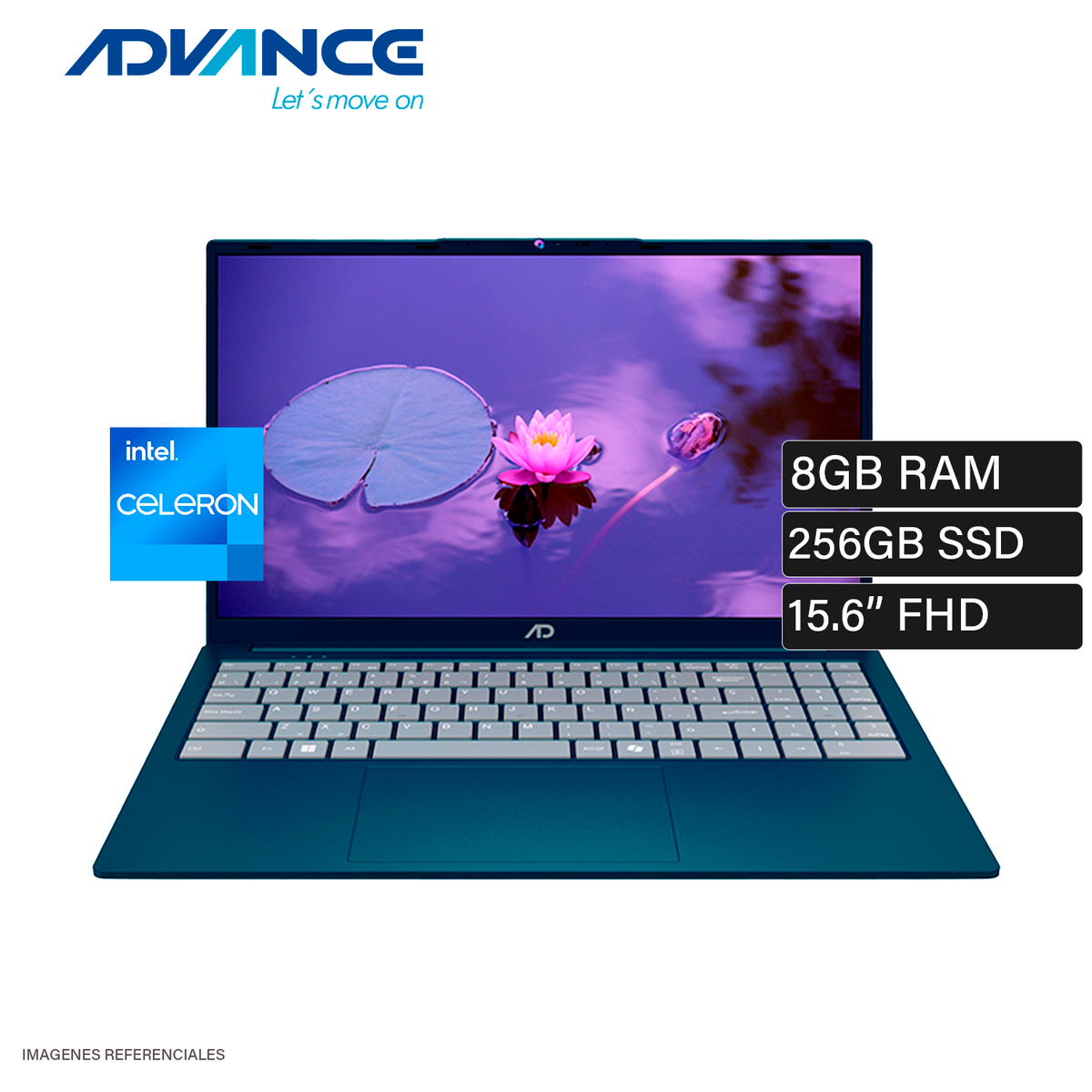 Laptop Advance ADV-NV9857 Intel Celeron N4500 Ram 8GB Disco 256GB SSD 15.6″ FHD FreeDOS (ADV-NV9857)
