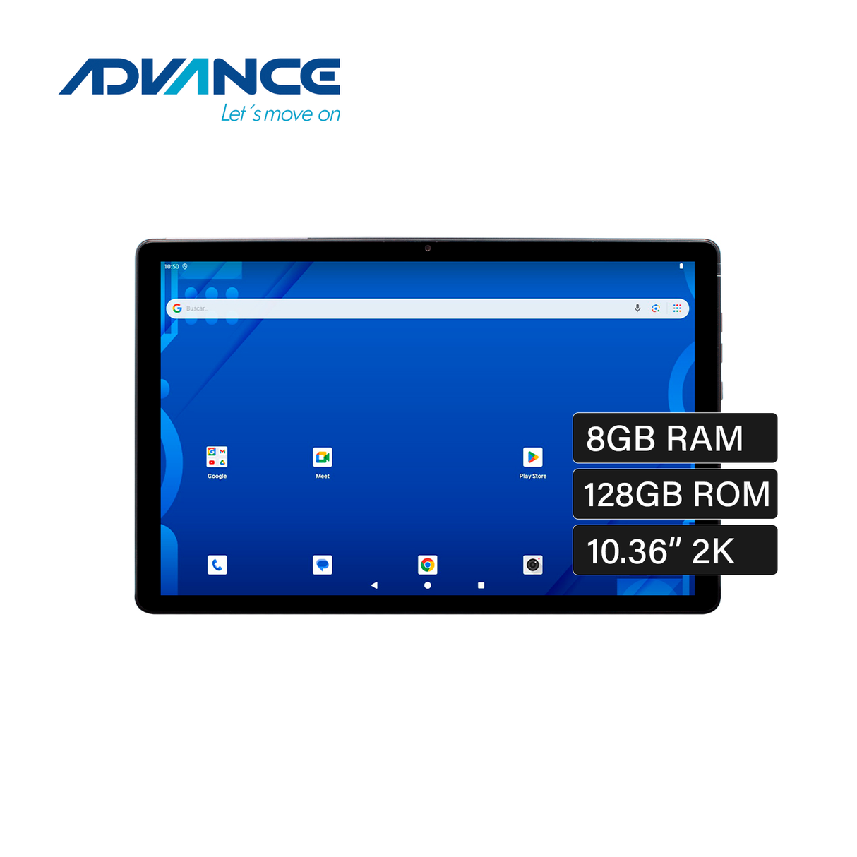 Tablet Advance Novapad NP6050 RAM 8GB Almacenamiento 128GB 10.36" IPS 2K 4G Android 14