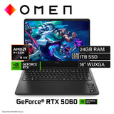 Laptop HP OMEN 16 AP0008LA AMD Ryzen 9 8940HX RAM 24GB Disco 1TB SSD NVIDIA RTX 5060 8GB 16″ WUXGA Windows 11 (C2DA1LA)