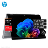 Laptop HP OmniBook X Flip 16-ar0013dx Ryzen AI 5 340 RAM 16 GB Disco 512 GB SSD 16" WUXGA Táctil Windows 11 (B5UJ4UA#ABA)