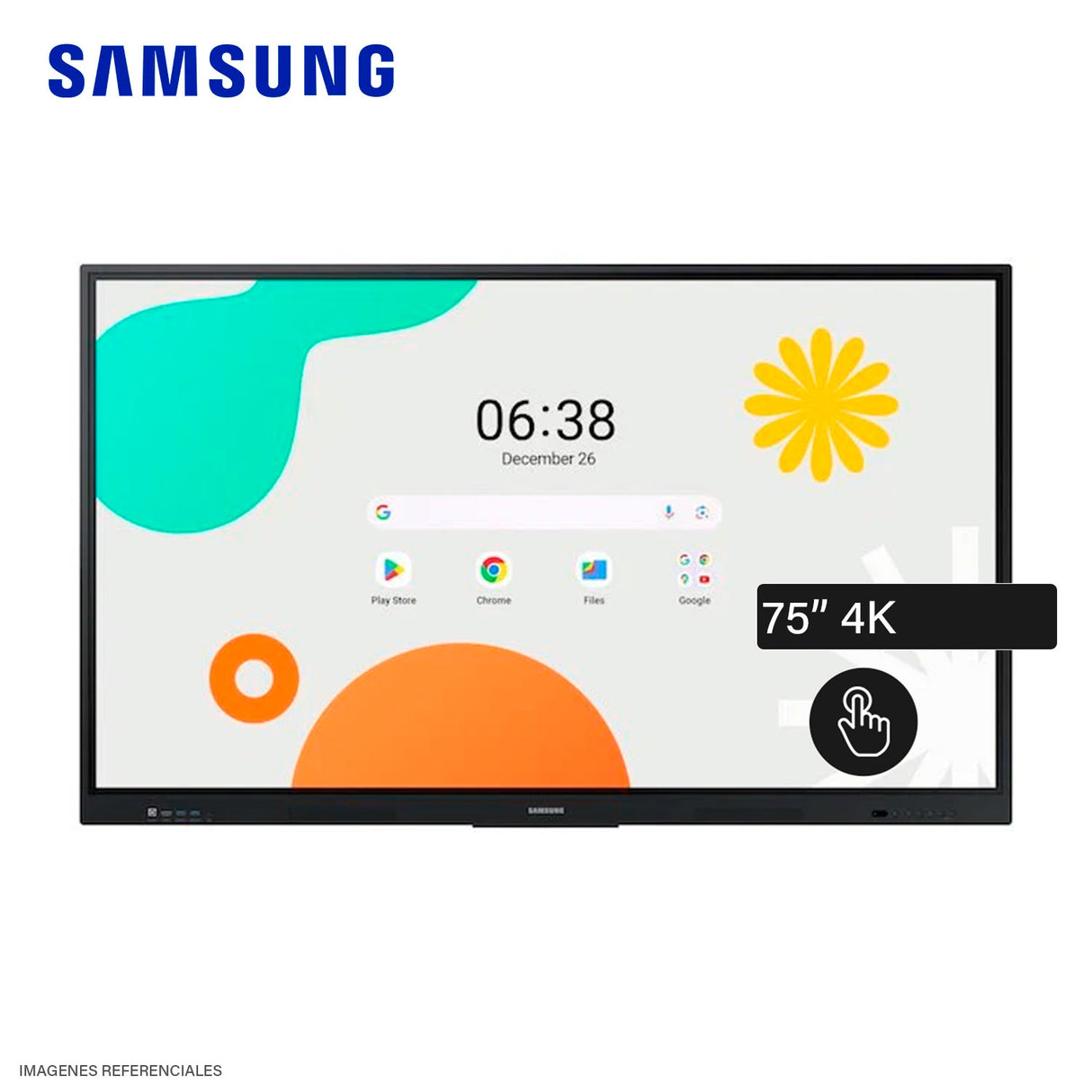 Pantalla de Pizarra Interactiva 75" Samsung WAF 4K UHD, Android 14 (LH75WAFWLGCXZX)
