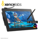 Pantalla Gráfica Xencelabs Pen Display 16" 4K OLED Lite (Incluye Lápiz y Bolígrafo)