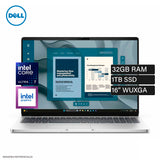 Laptop Dell Pro 16 PC16250 Intel Core Ultra 7 255U Ram 32GB Disco 1TB SSD 16″ WUXGA Windows 11 Pro