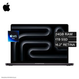 MacBook Pro 16 A3428 Chip M5 Pro Ram 24GB Disco 1TB SSD 16.2" Liquid Retina Space Black Teclado Ingles