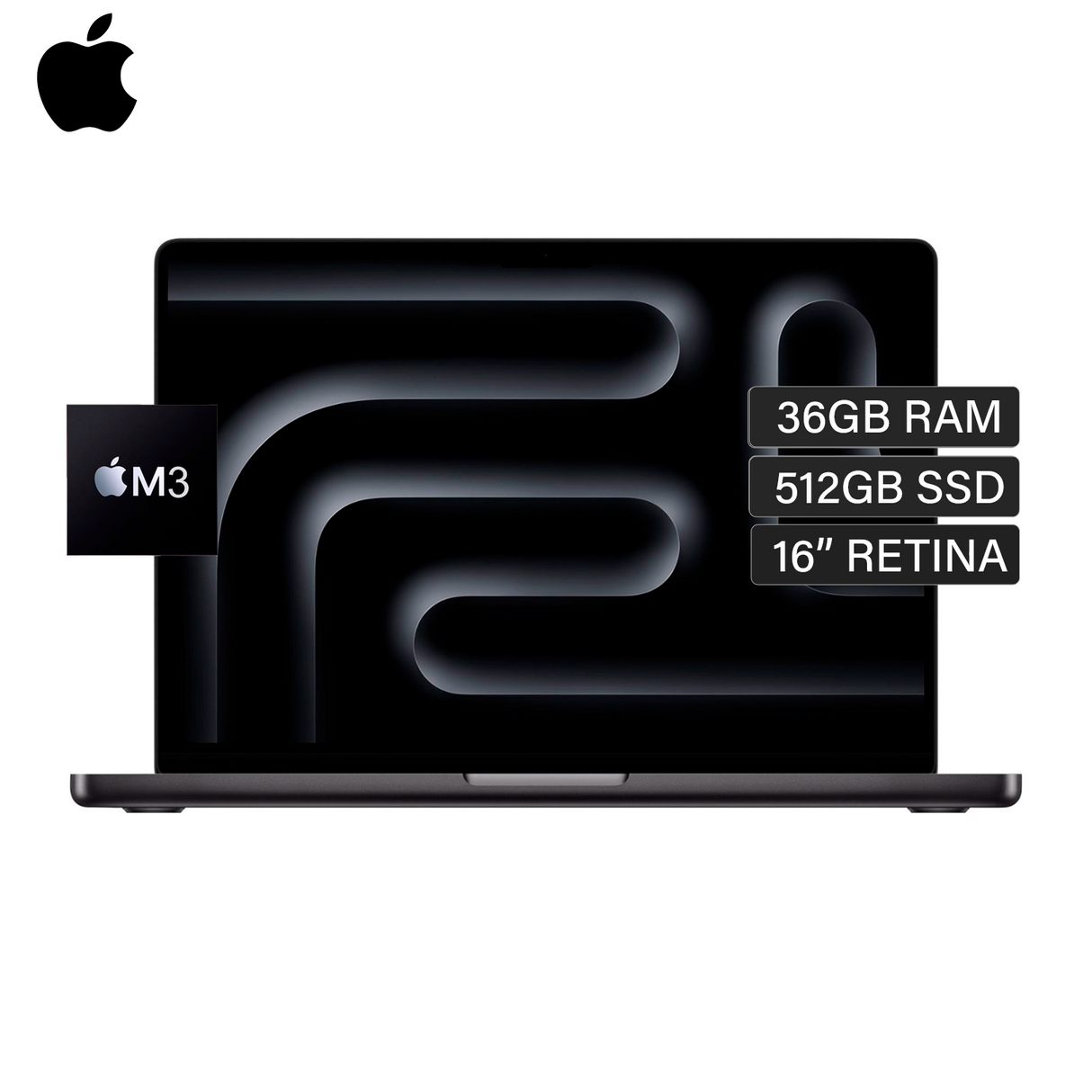MacBook Pro A2991 CHIP M3 RAM 36GB Disco 512GB SSD 16" Retina Gris Espacial
