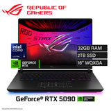 Laptop ASUS ROG Strix SCAR 16 G635LX-XS97 Intel Core Ultra 9 275HX RAM 32GB Disco 2TB SSD Video NVIDIA RTX 5090 24GB 16" WQXGA Windows 11 Pro (90NR0L81-M005P0)