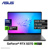 Laptop Asus ROG Zephyrus G16 GU605CP G16.U95070 Intel Core Ultra 9 285H 16GB RAM 1TB SSD NVIDIA RTX 5070 16" WQXGA Windows 11