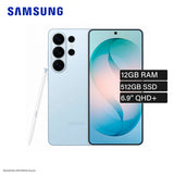 Celular Samsung Galaxy S26 Ultra RAM 12GB Almacenamiento 512GB 6.9" QHD+ Sky Blue Android 16