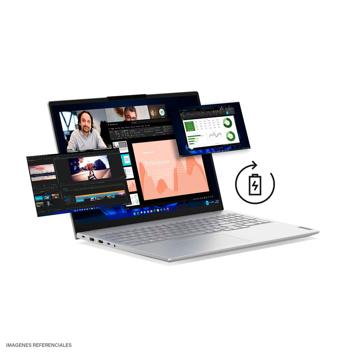 Laptop Lenovo ThinkBook 16 G8 IAL Intel Core Ultra 7 255H Ram 16GB Disco 512GB SSD 16″ WUXGA Windows 11 Pro (21SK00CELM)